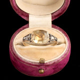 Late 18th Century Citrine & Diamond Ring