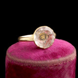 Stuart Crystal Pink Foil & Cipher Ring