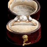 Georgian Old Cut Diamond Trilogy Ring