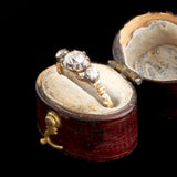 Georgian Old Cut Diamond Trilogy Ring