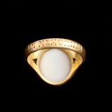 Victorian "Pari Animo" Intaglio Memorial Ring
