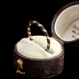 Victorian Gold Ribboned Elephant Hair Ring