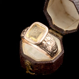 Early Victorian Caduceus Intaglio Ring
