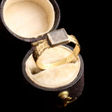 Georgian "Vive ad Deum" Hair Locket Ring