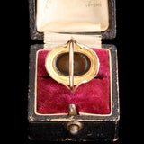 Victorian Archaeological Style Bullseye Agate Ring