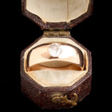 Late 19th Century French .33ct Old Cut Diamond Stirrup Ring
