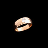 Late 19th Century French .33ct Old Cut Diamond Stirrup Ring