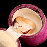 Late 19th Century French .33ct Old Cut Diamond Stirrup Ring