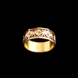 Late Victorian Diamonds & Stars Faceted Band