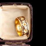 Late Victorian Diamonds & Stars Faceted Band