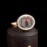 "Brighter Hours Will Come" Wax Seal Ring