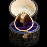 Victorian Moonstone & Diamond Cluster Backdoor Ring
