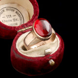 Victorian "Mizpah" Garnet Ring