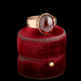 Victorian "Mizpah" Garnet Ring