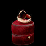 Victorian "Mizpah" Garnet Ring
