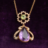 Edwardian Suffragette Colors Necklace