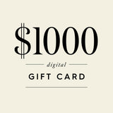 $1000 Digital Gift Card