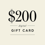 $200 Digital Gift Card