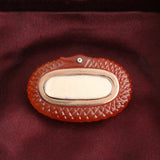 Victorian Carved Carnelian Ouroboros Brooch