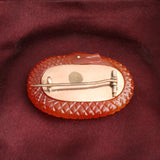 Victorian Carved Carnelian Ouroboros Brooch