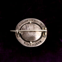 Victorian Amethyst Paste Cheapside Silver Brooch