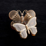 Victorian Pique Butterfly Brooches