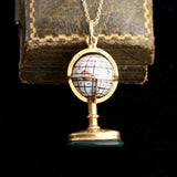 19th Century French Enamel Globe Charm