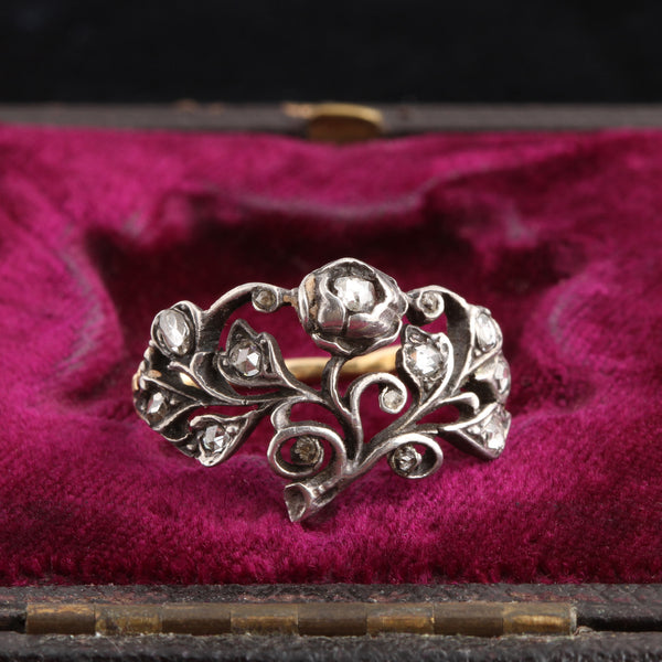 18th Century Rose Cut Diamond Giardinetti Ring