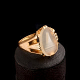 1940s Agate Specimen Ring