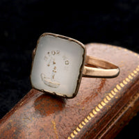 Georgian "Bon Soir" Tassie Intaglio Ring