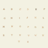 Alphabet Studs